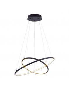 Κρεμαστό Φωτιστικό Oranon Palma Μαύρο 53W