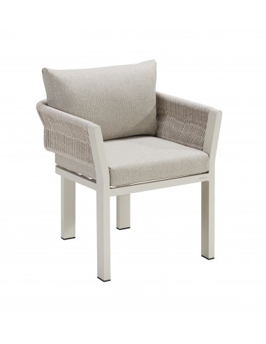 Σετ Τραπεζαρίας Borromeo 6Τμχ Αλουμινίου Taupe Oranon