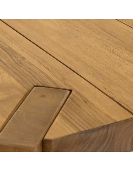 Τραπέζι Cornie 220cm Ξύλου Teak Oranon