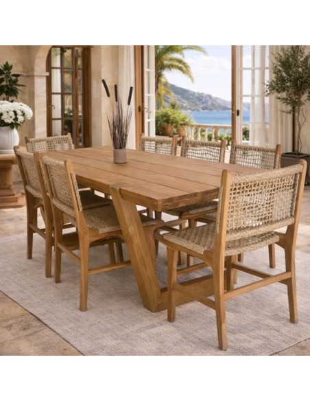 Τραπέζι Riftan Ξύλο Teak 300cm Oranon