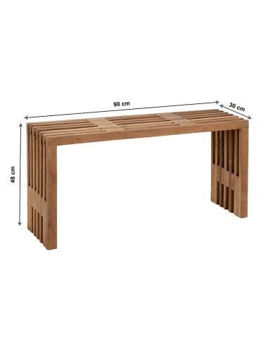 Ξύλινο Παγκάκι Linea Ξύλο Teak Oranon